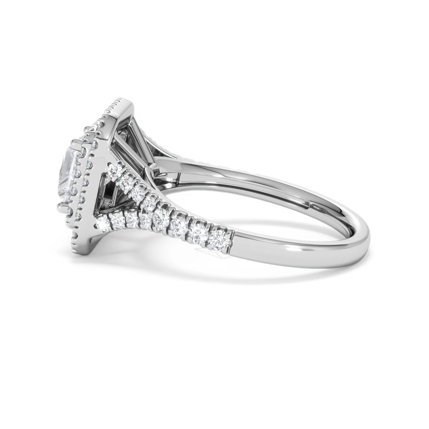 Cleopatra Lab Diamond Halo Engagement Ring in Platinum 1.85ct F/VS1 - Image 65