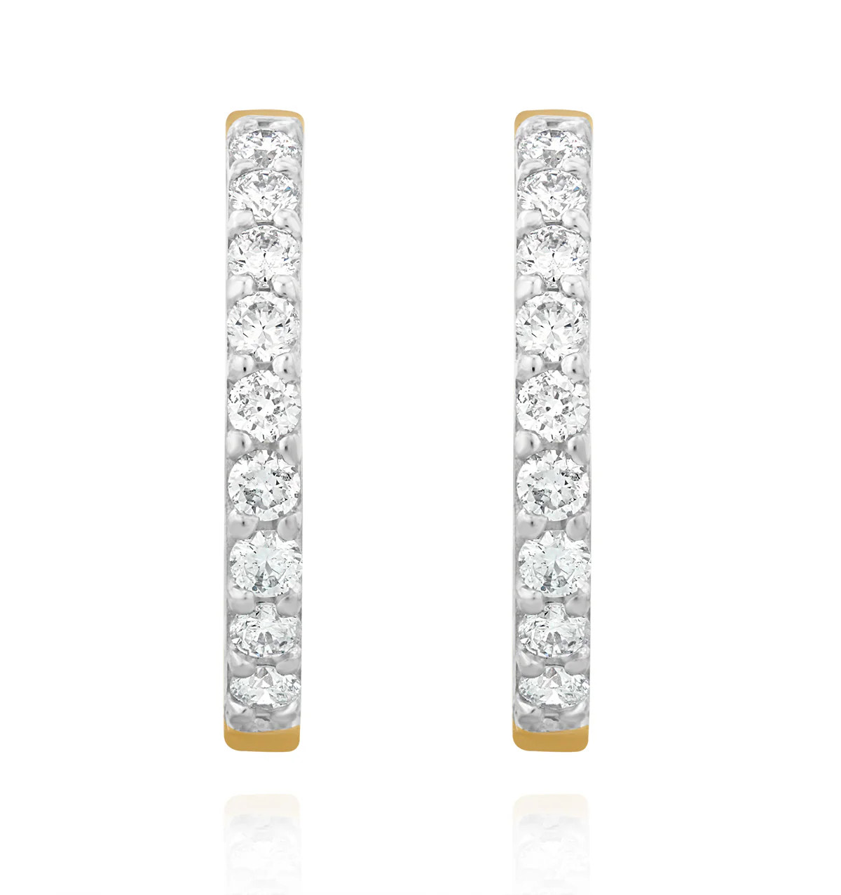 Comfort Huggie Lab Diamond Earrings 0.25ct H/Si in 9K Gold - Image 3