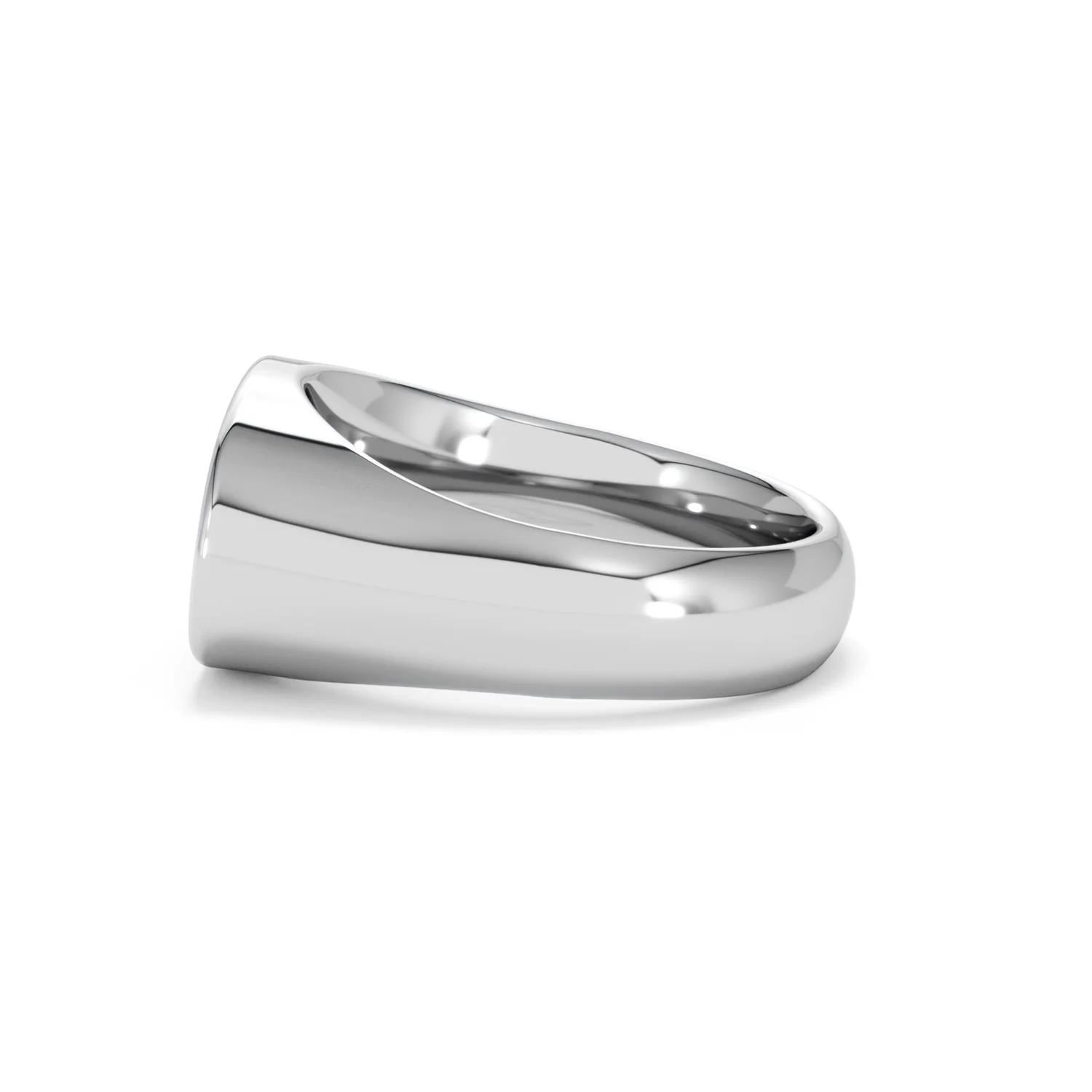 Crest 0.03ct Lab Diamond Men's Oblong Signet Ring in Sterling Silver - Image 67
