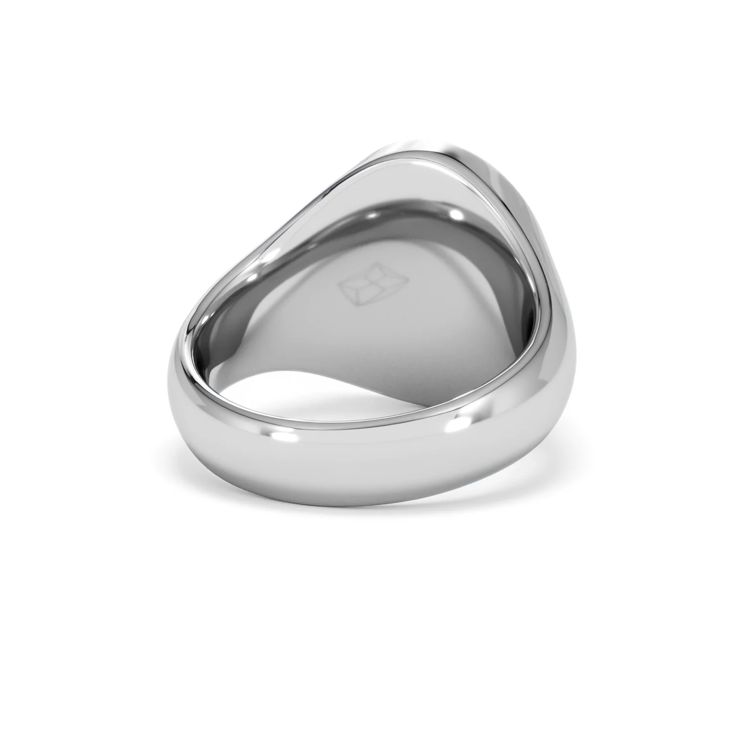 Crest 0.03ct Lab Diamond Men's Oval Signet Ring in Sterling Silver - Image 42
