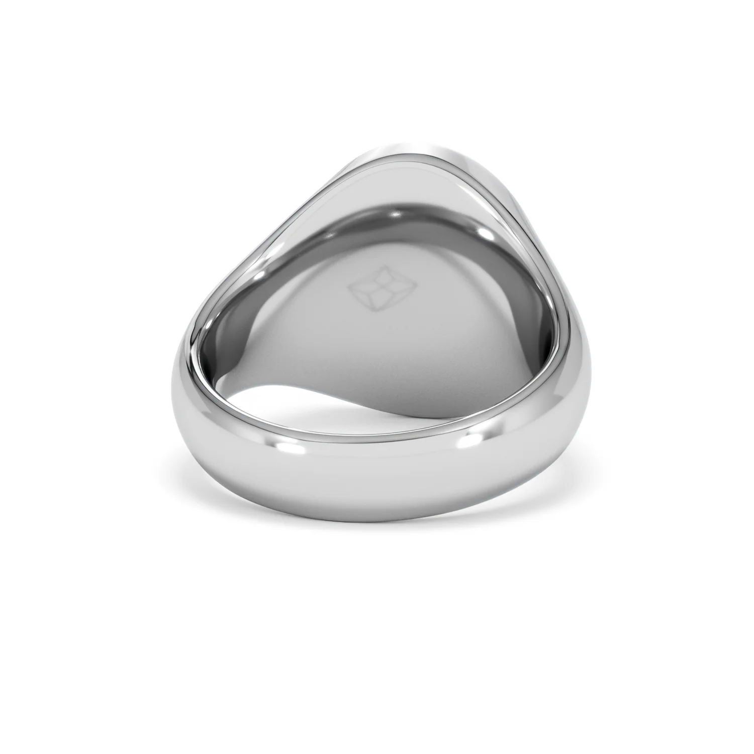 Crest 0.03ct Lab Diamond Men's Oval Signet Ring in Sterling Silver - Image 44
