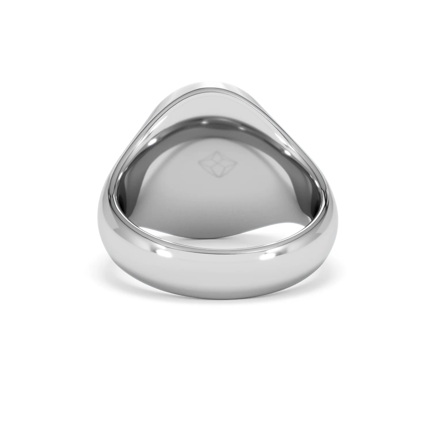 Crest 0.03ct Lab Diamond Men's Oval Signet Ring in Sterling Silver - Image 48
