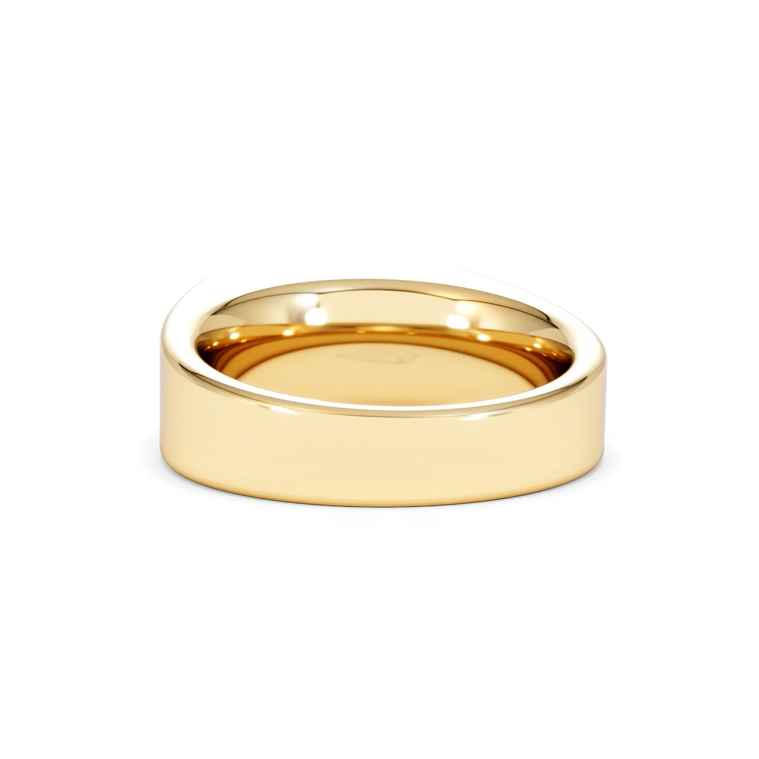 Crest 0.03ct Lab Diamond Men's Rectangle Signet Ring in 18K Yellow Gold Vermeil - Image 51