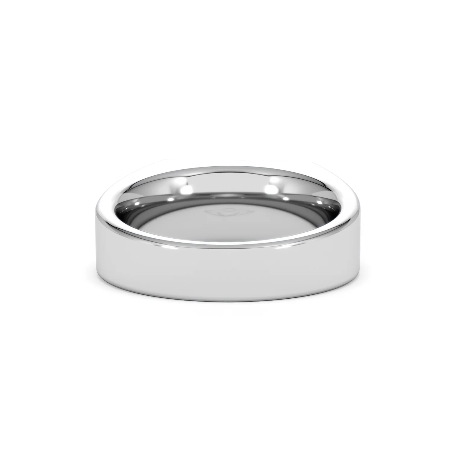 Crest 0.03ct Lab Diamond Men's Rectangle Signet Ring in Sterling Silver - Image 47