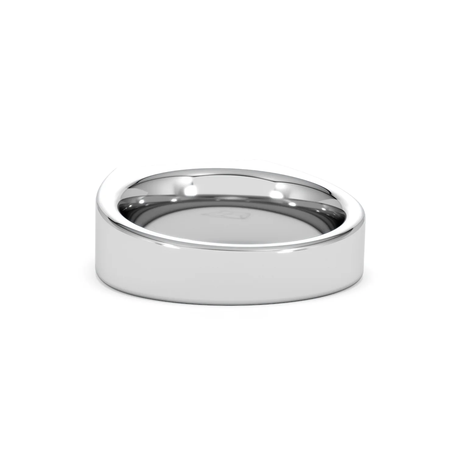 Crest 0.03ct Lab Diamond Men's Rectangle Signet Ring in Sterling Silver - Image 52