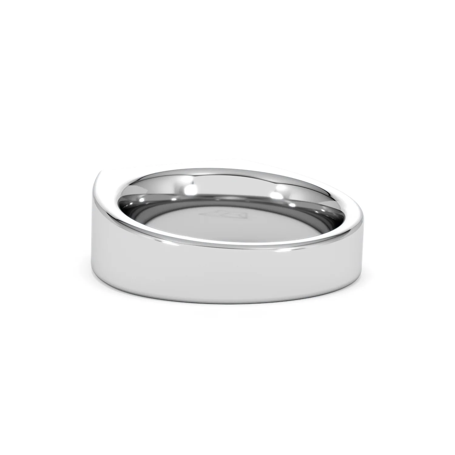 Crest 0.03ct Lab Diamond Men's Rectangle Signet Ring in Sterling Silver - Image 54