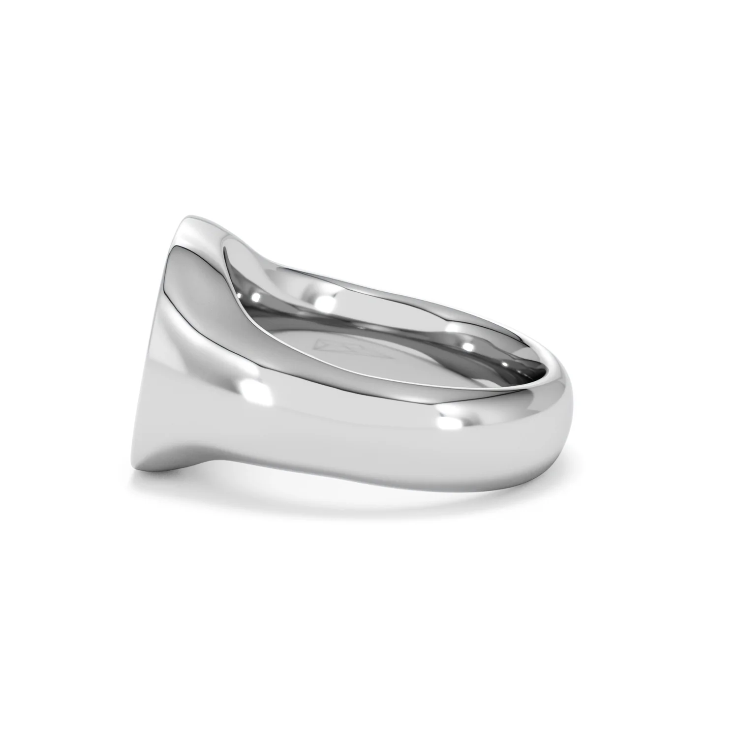 Crest 0.03ct Lab Diamond Men's Square Signet Ring in Sterling Silver - Image 67