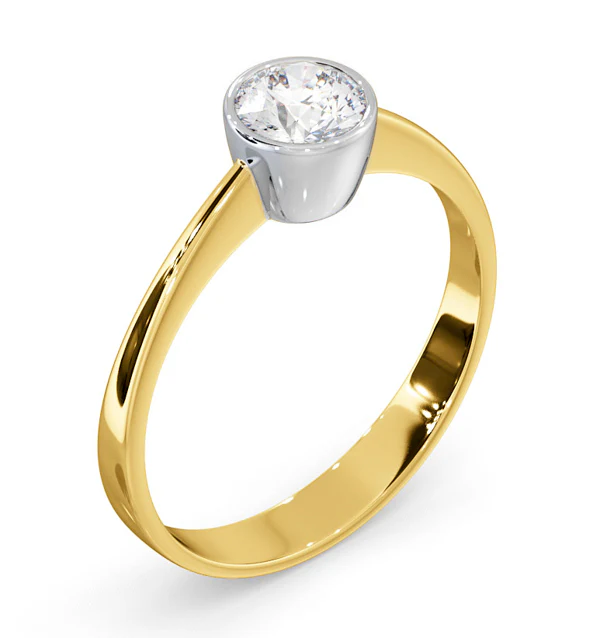 Diamond Engagement Ring - Round Emily 0.50CT 18K Gold - Image 3