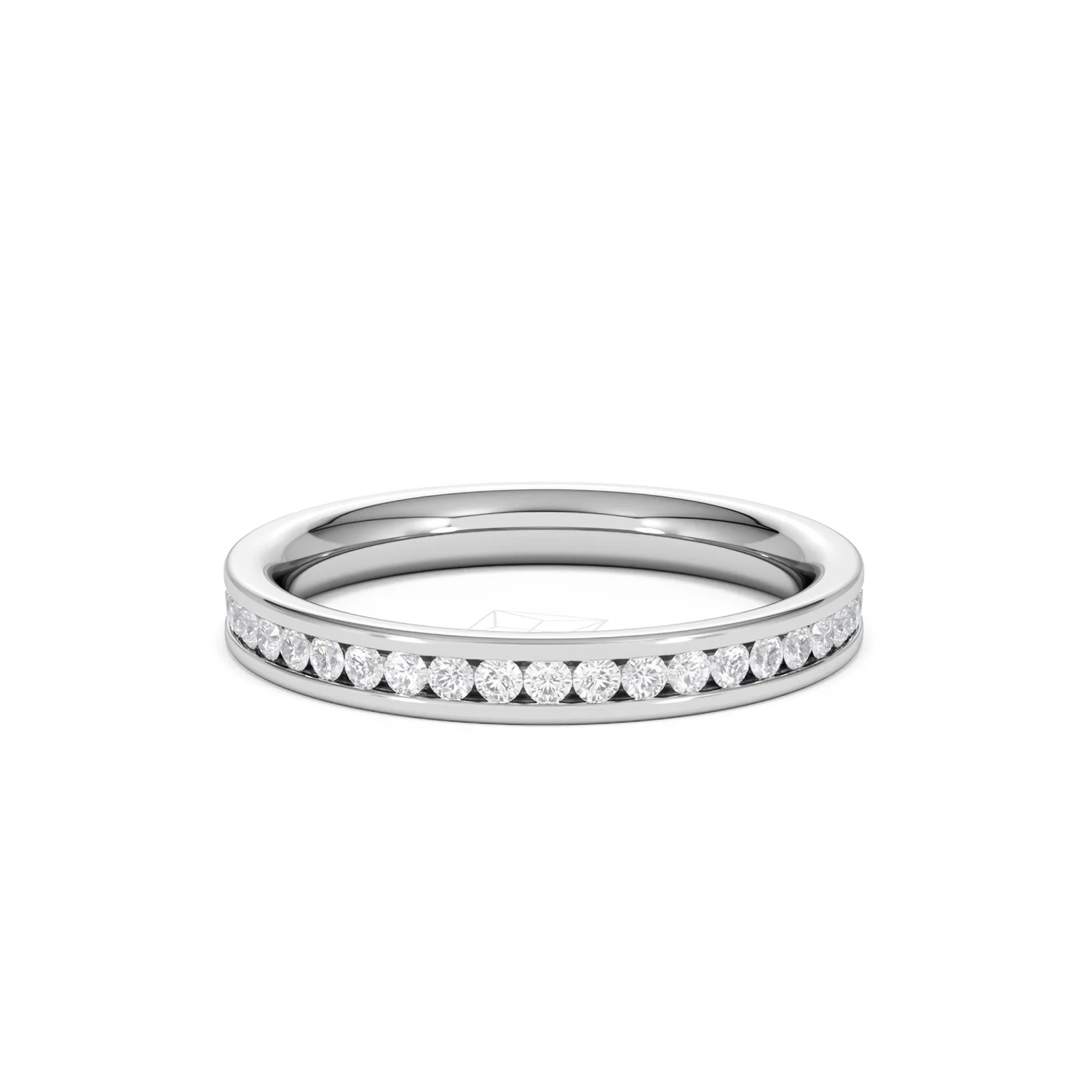 Diamond Eternity Ring Rae Channel Set 0.50ct H/Si in 18K White Gold - Image 14