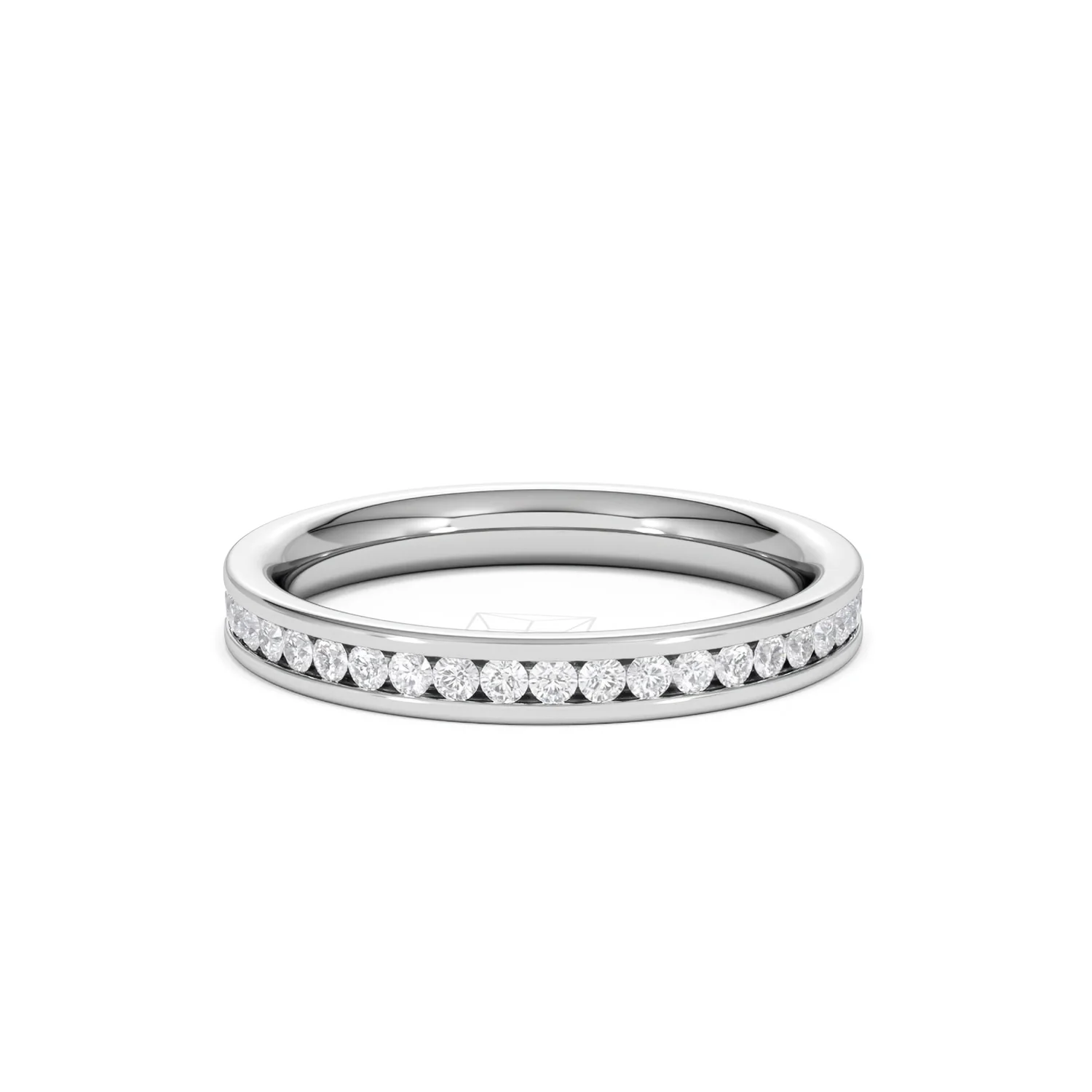 Diamond Eternity Ring Rae Channel Set 0.50ct H/Si in 18K White Gold - Image 16