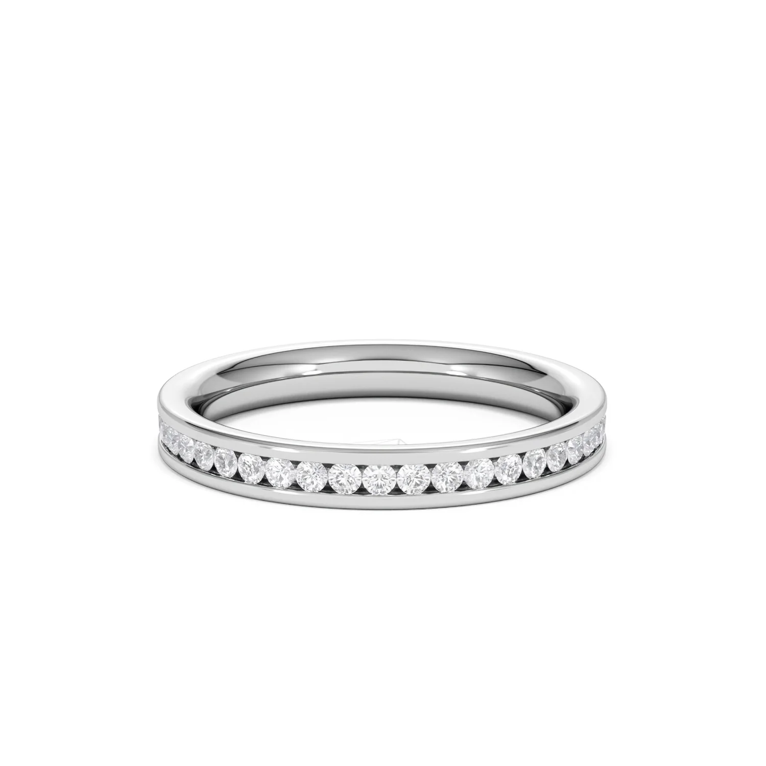 Diamond Eternity Ring Rae Channel Set 0.50ct H/Si in 18K White Gold - Image 42
