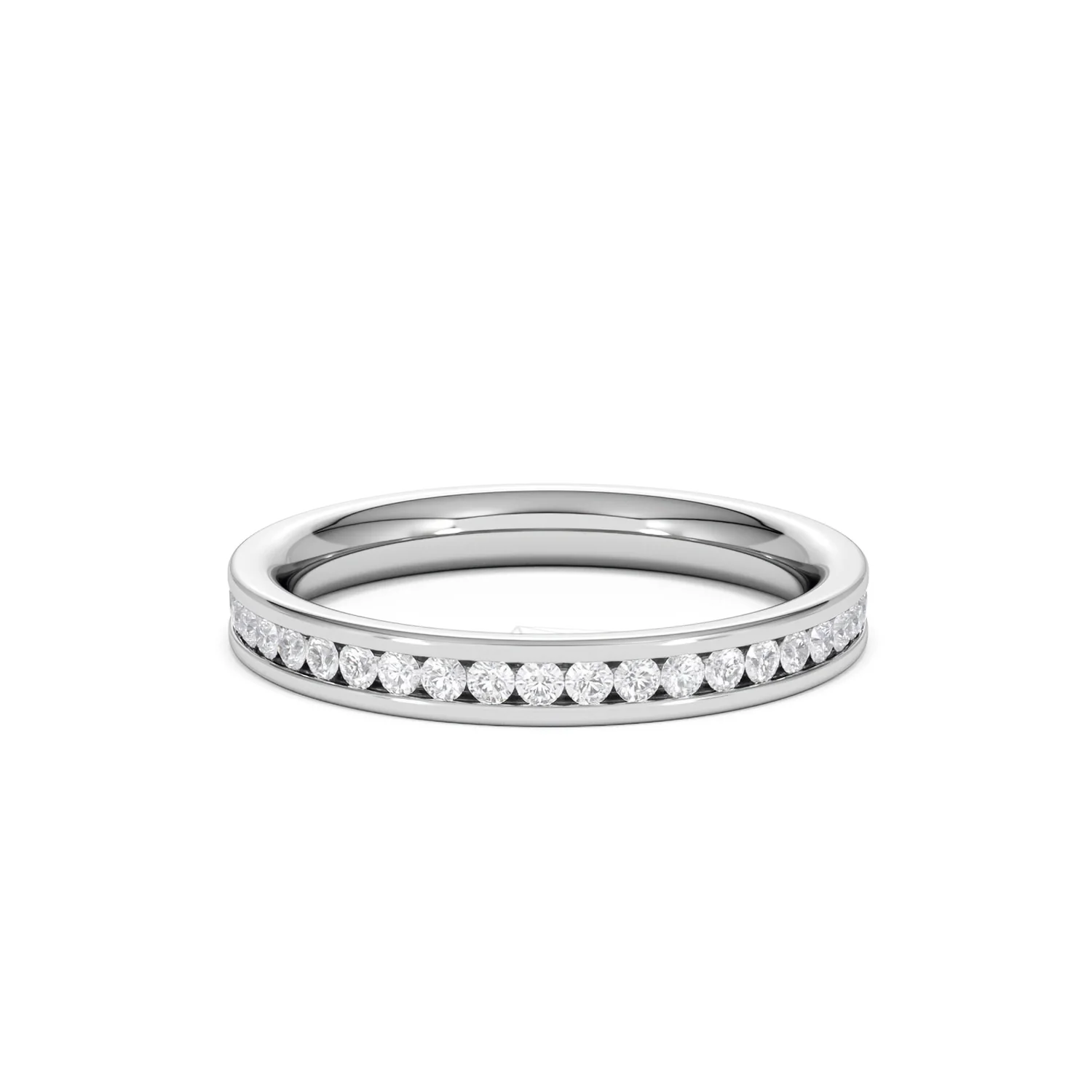 Diamond Eternity Ring Rae Channel Set 0.50ct H/Si in 18K White Gold - Image 55