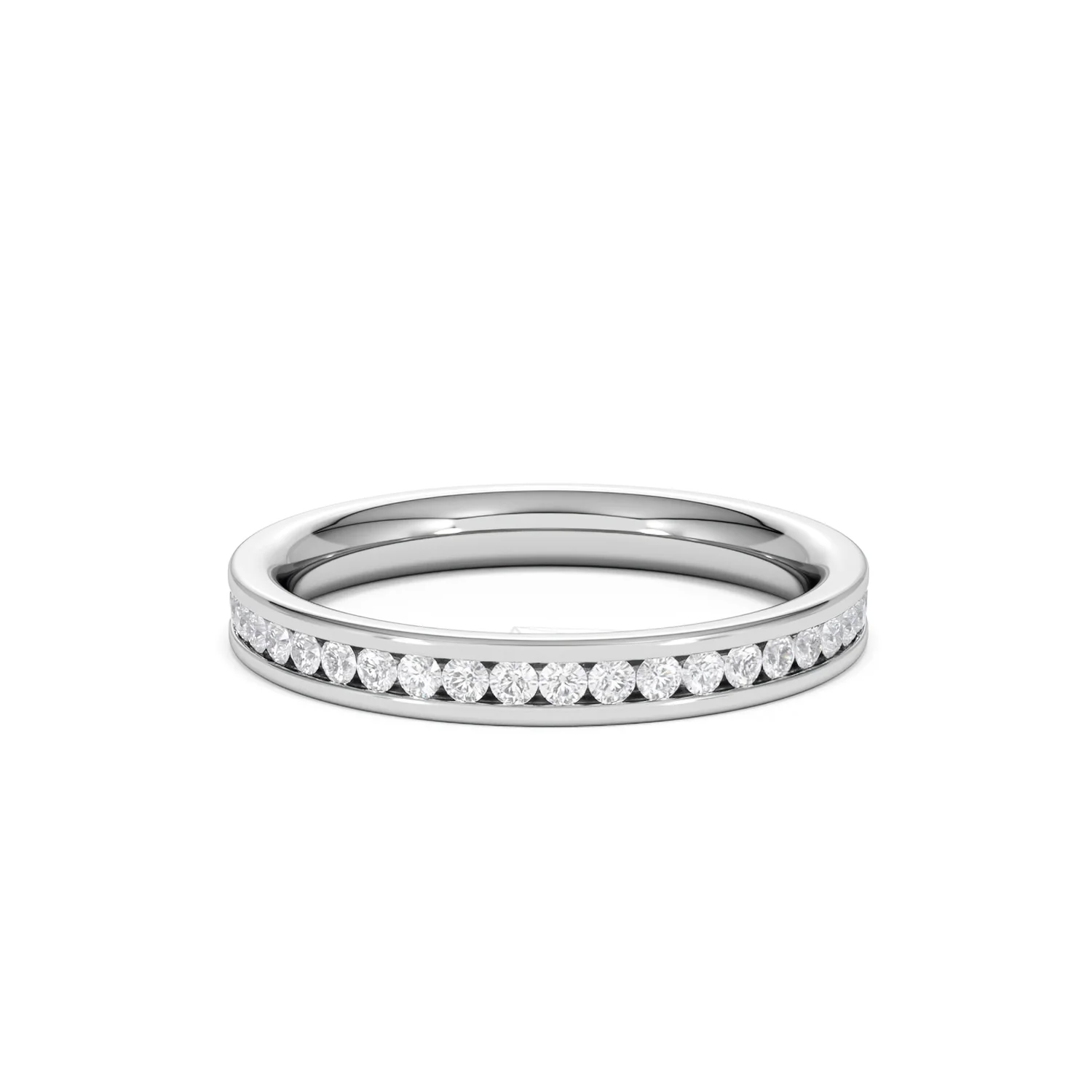 Diamond Eternity Ring Rae Channel Set 0.50ct H/Si in 18K White Gold - Image 56
