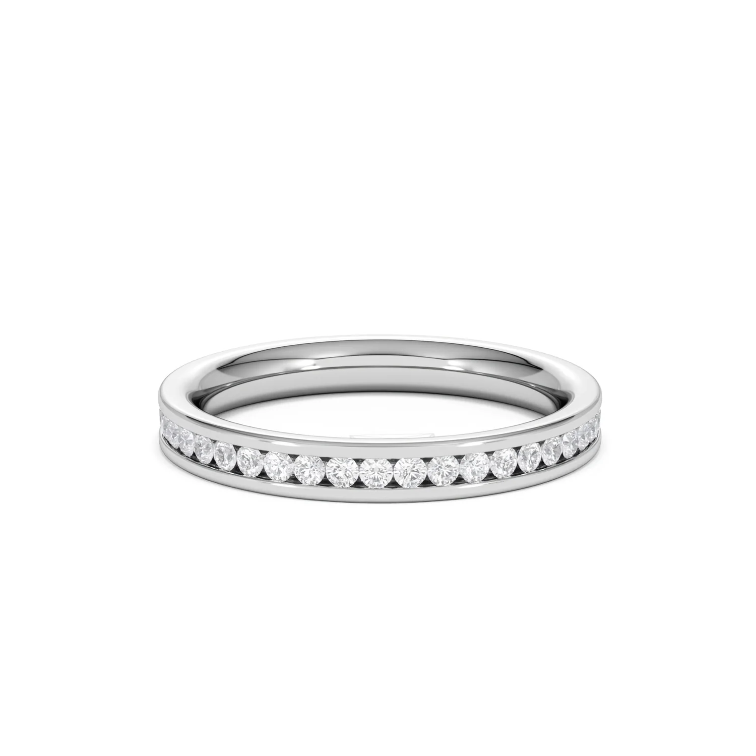 Diamond Eternity Ring Rae Channel Set 0.50ct H/Si in 18K White Gold - Image 59