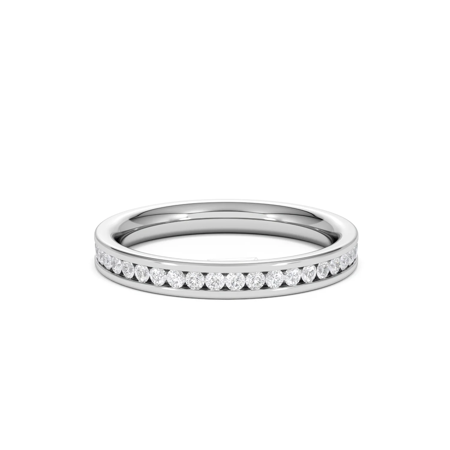 Diamond Eternity Ring Rae Channel Set 0.50ct H/Si in 18K White Gold - Image 60