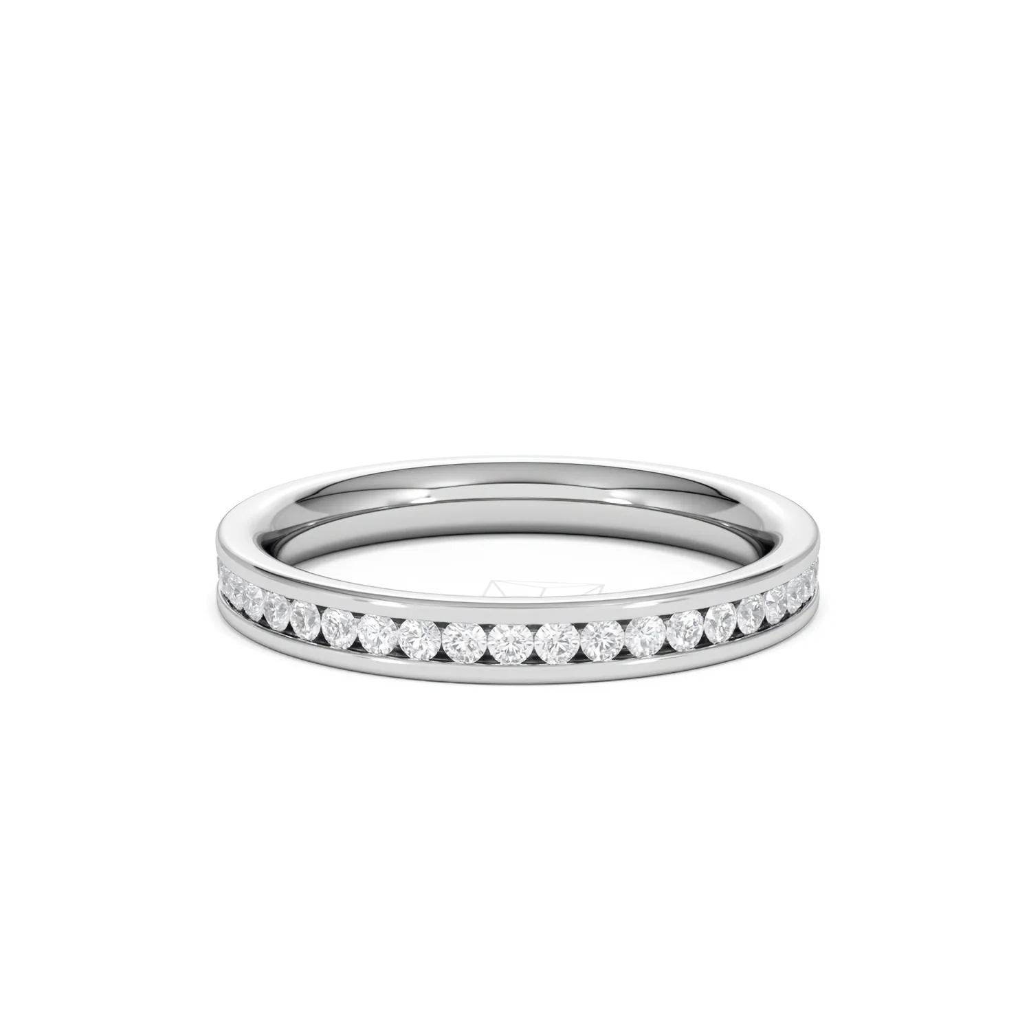 Diamond Eternity Ring Rae Channel Set 0.50ct H/Si in 18K White Gold - Image 76