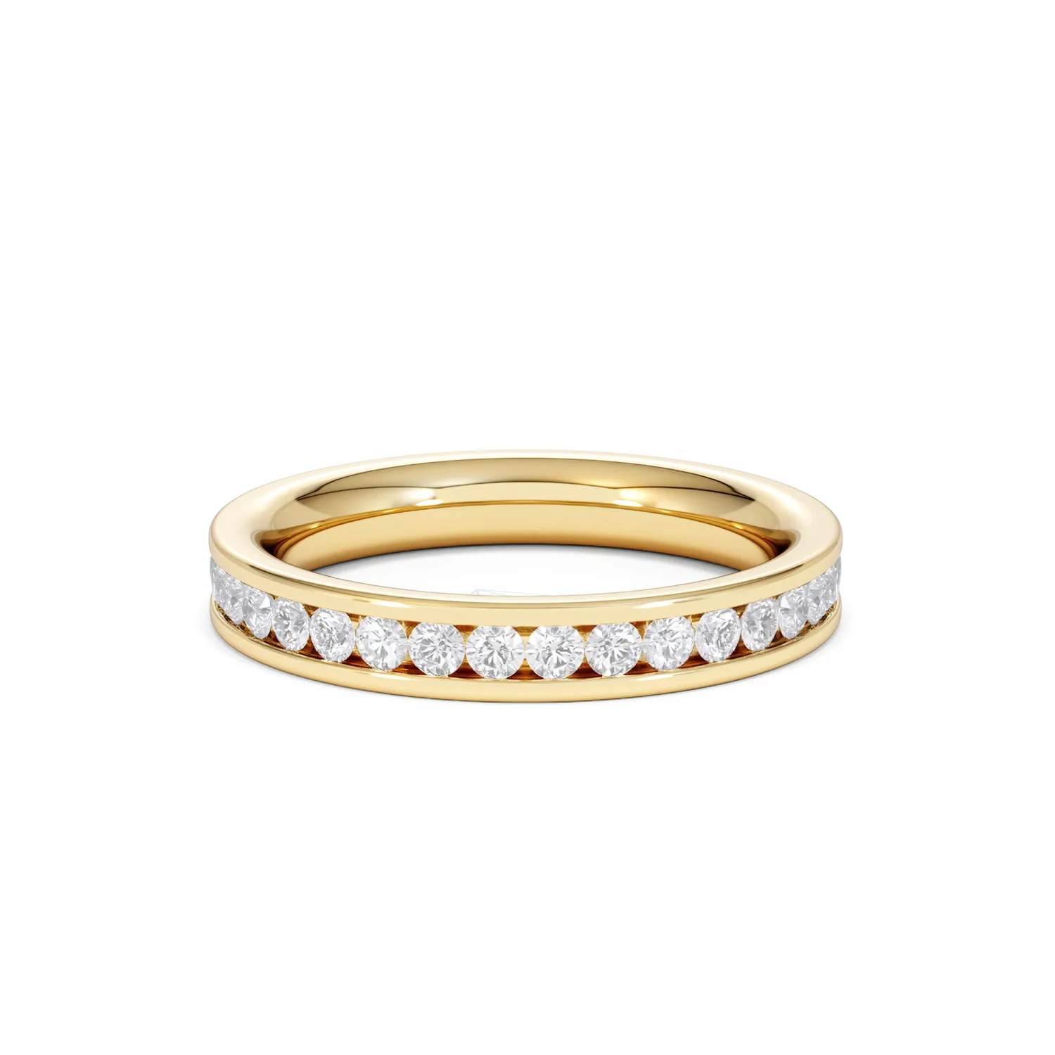 Diamond Eternity Ring Rae Channel Set 1.00ct H/Si in 18K Gold - Image 14