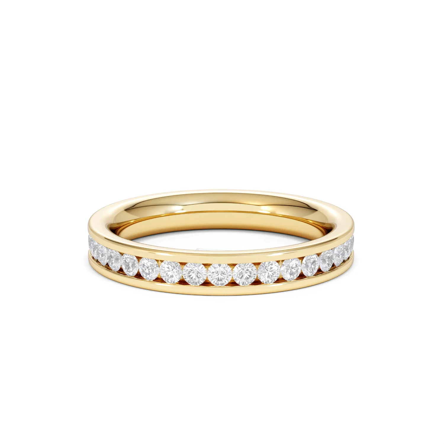 Diamond Eternity Ring Rae Channel Set 1.00ct H/Si in 18K Gold - Image 15