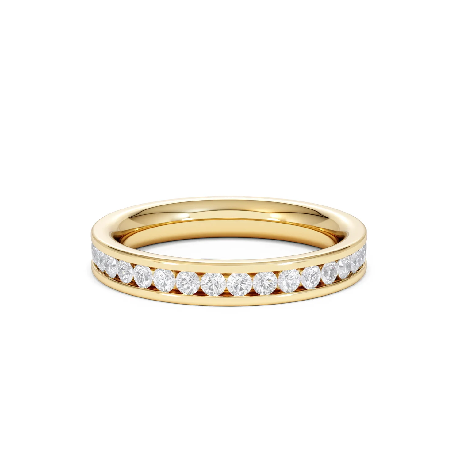 Diamond Eternity Ring Rae Channel Set 1.00ct H/Si in 18K Gold - Image 16
