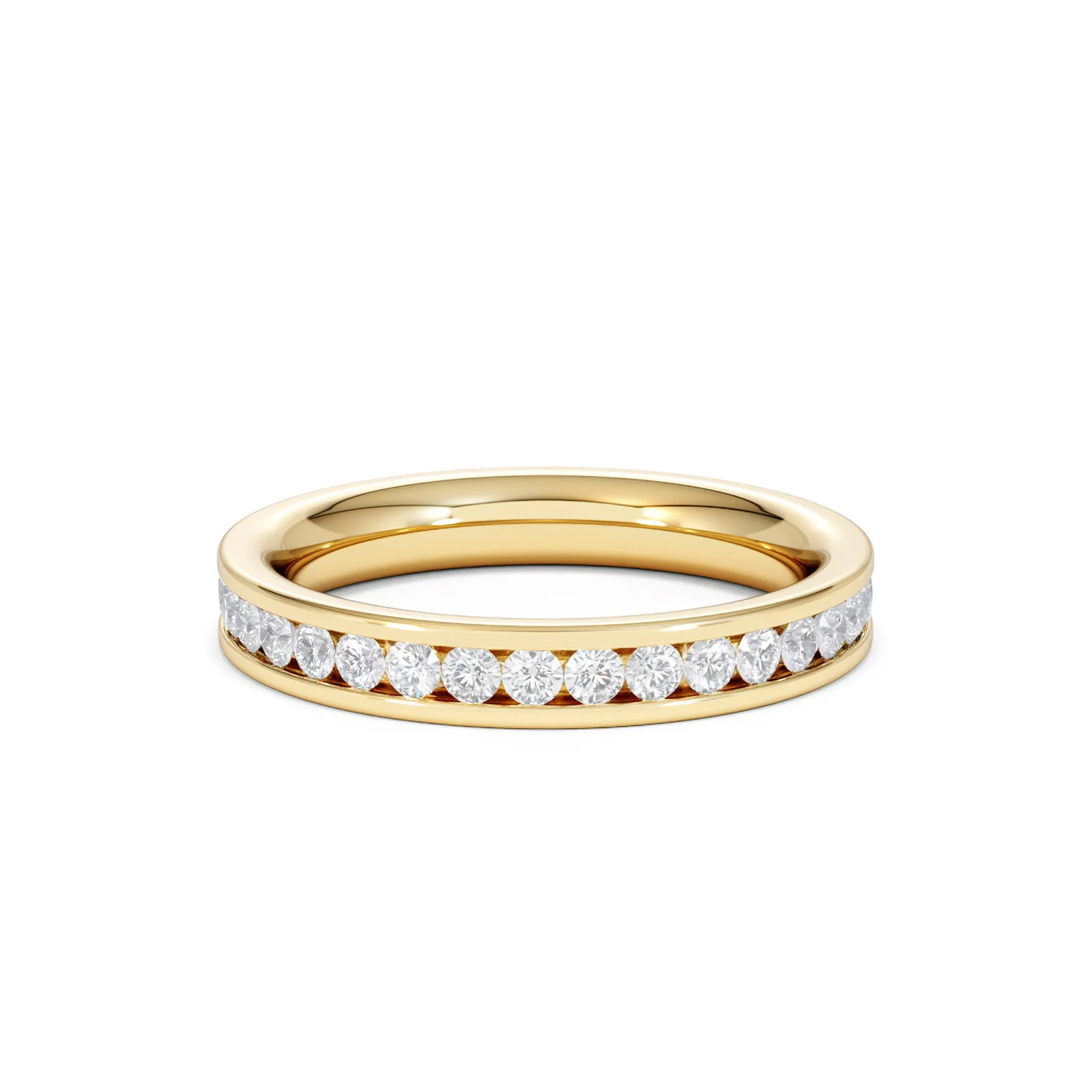 Diamond Eternity Ring Rae Channel Set 1.00ct H/Si in 18K Gold - Image 45