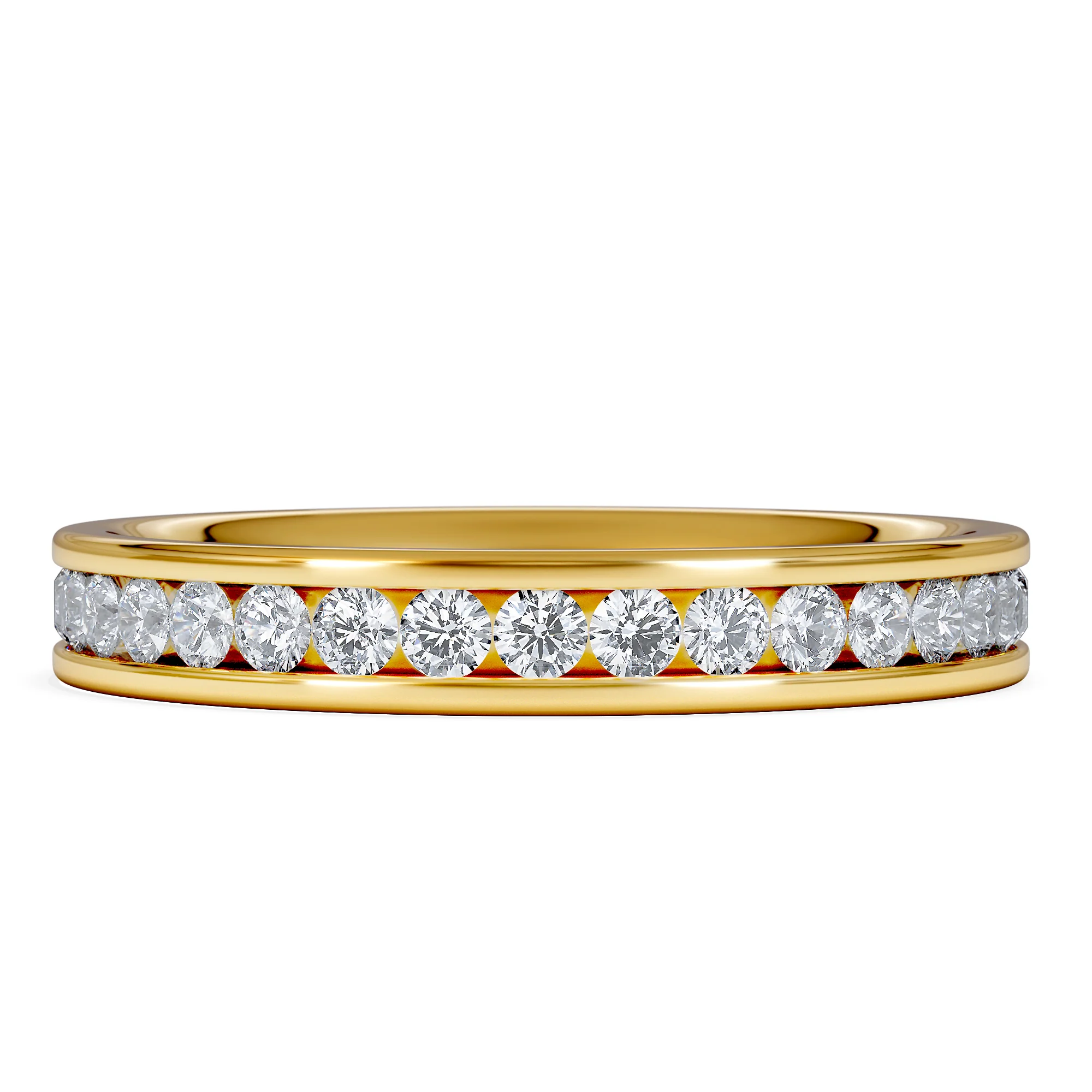 Diamond Eternity Ring Rae Channel Set 1.00ct H/Si in 18K Gold - Image 6