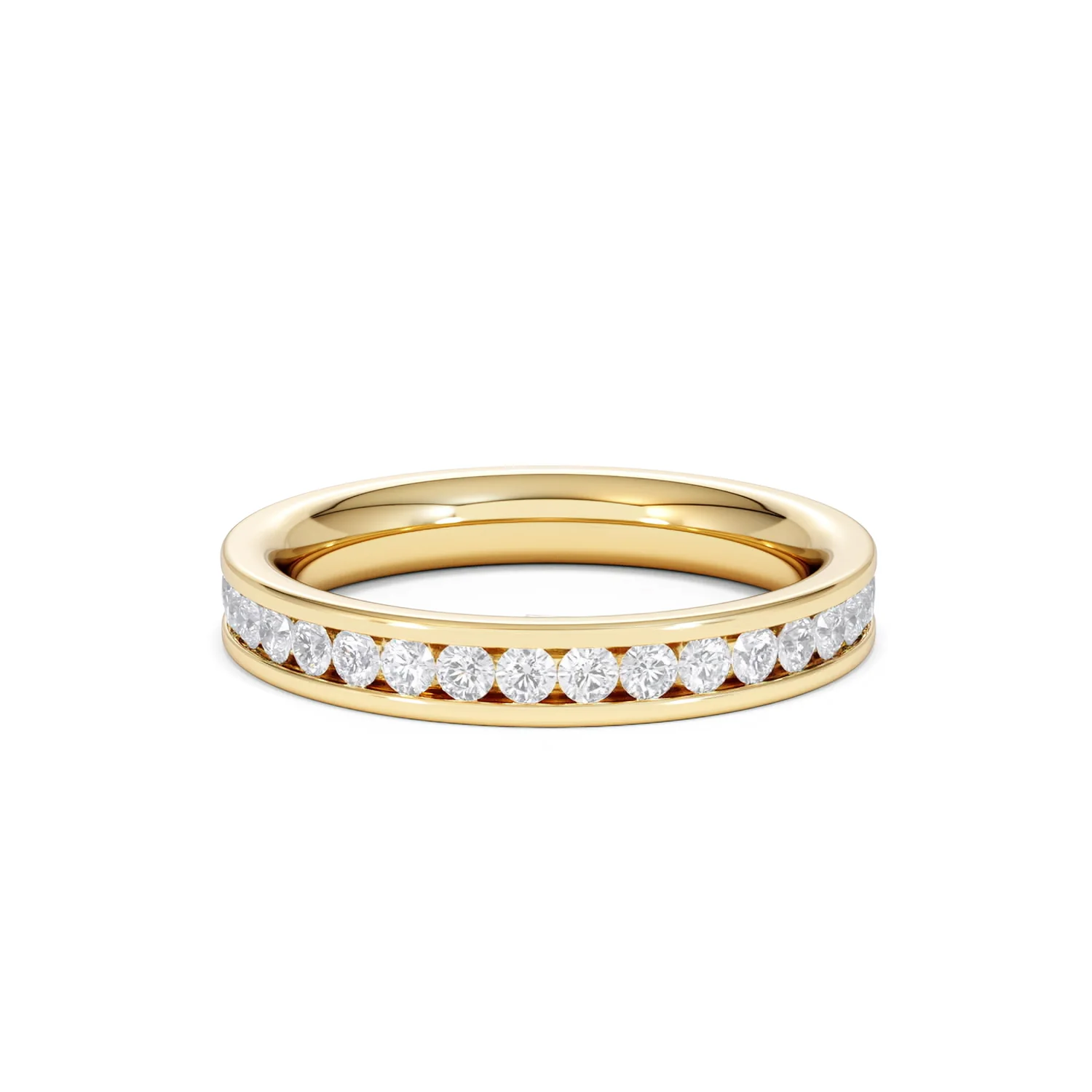 Diamond Eternity Ring Rae Channel Set 1.00ct H/Si in 18K Gold - Image 75
