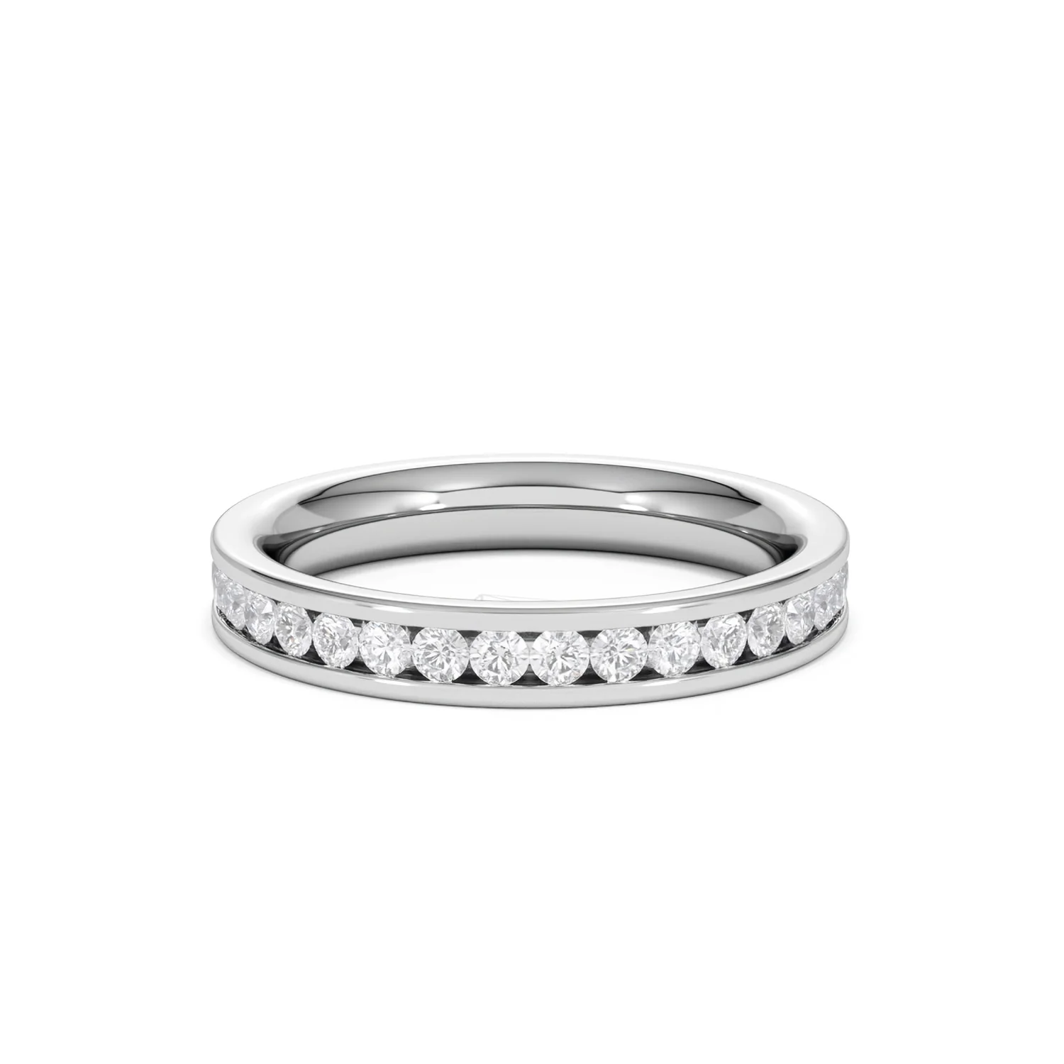 Diamond Eternity Ring Rae Channel Set 1.00ct H/Si in 18K White Gold - Image 14