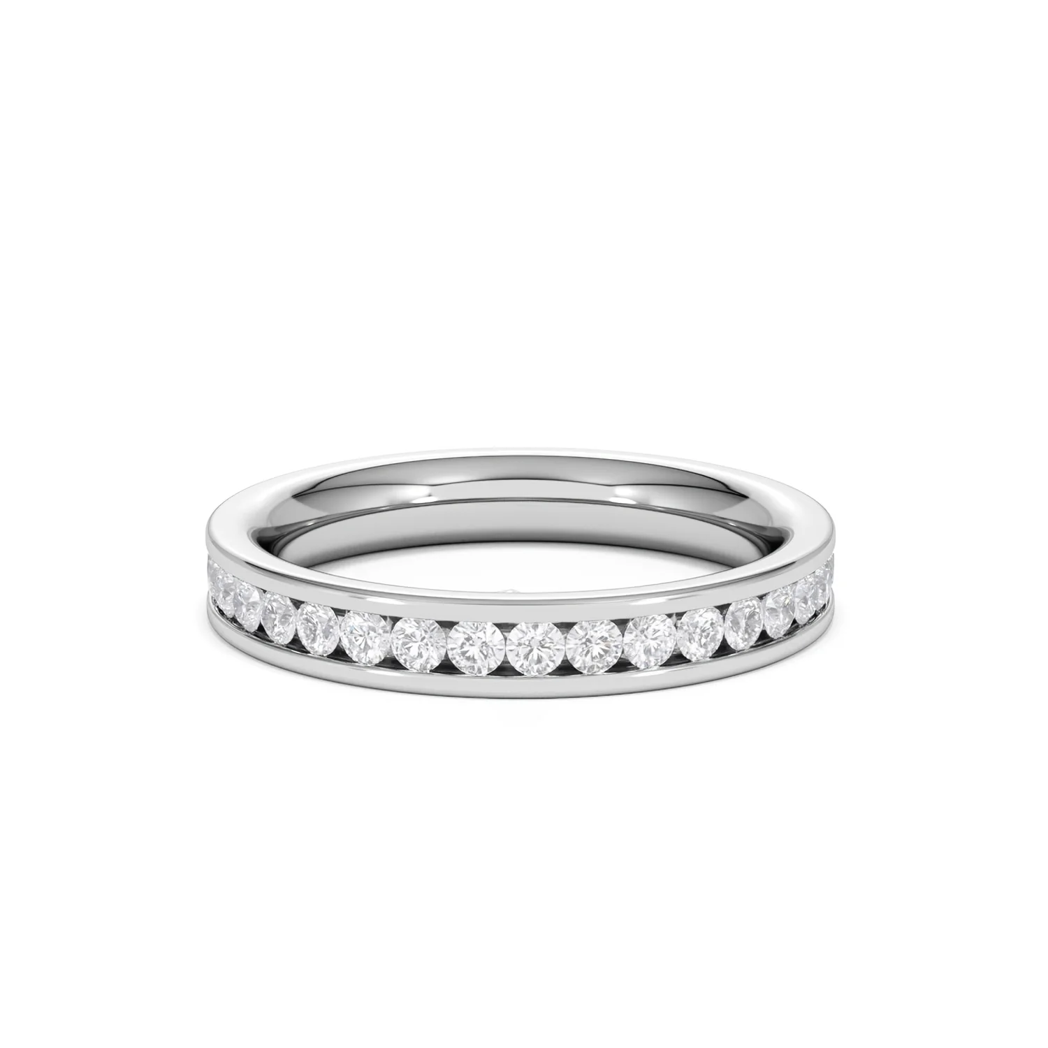 Diamond Eternity Ring Rae Channel Set 1.00ct H/Si in 18K White Gold - Image 25