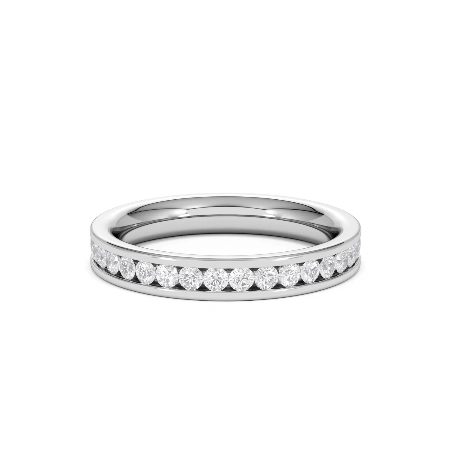 Diamond Eternity Ring Rae Channel Set 1.00ct H/Si in 18K White Gold - Image 47