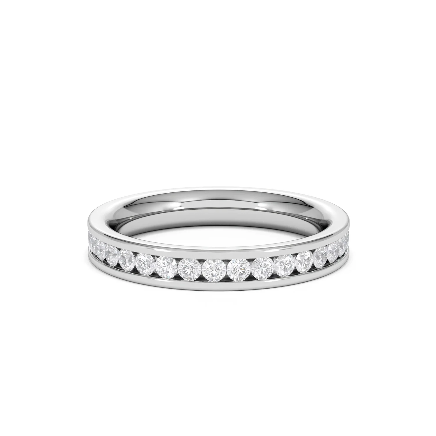 Diamond Eternity Ring Rae Channel Set 1.00ct H/Si in 18K White Gold - Image 52