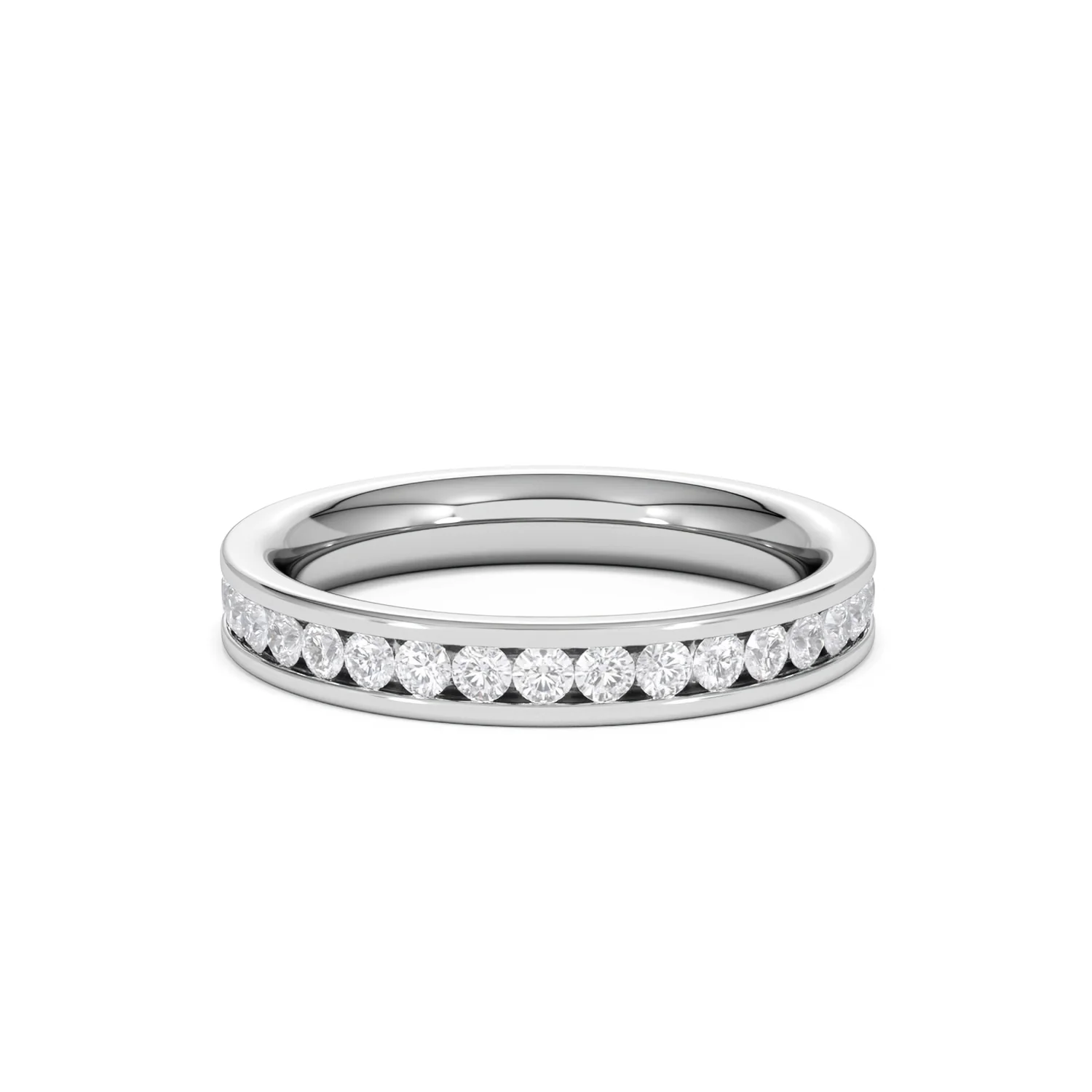 Diamond Eternity Ring Rae Channel Set 1.00ct H/Si in 18K White Gold - Image 78