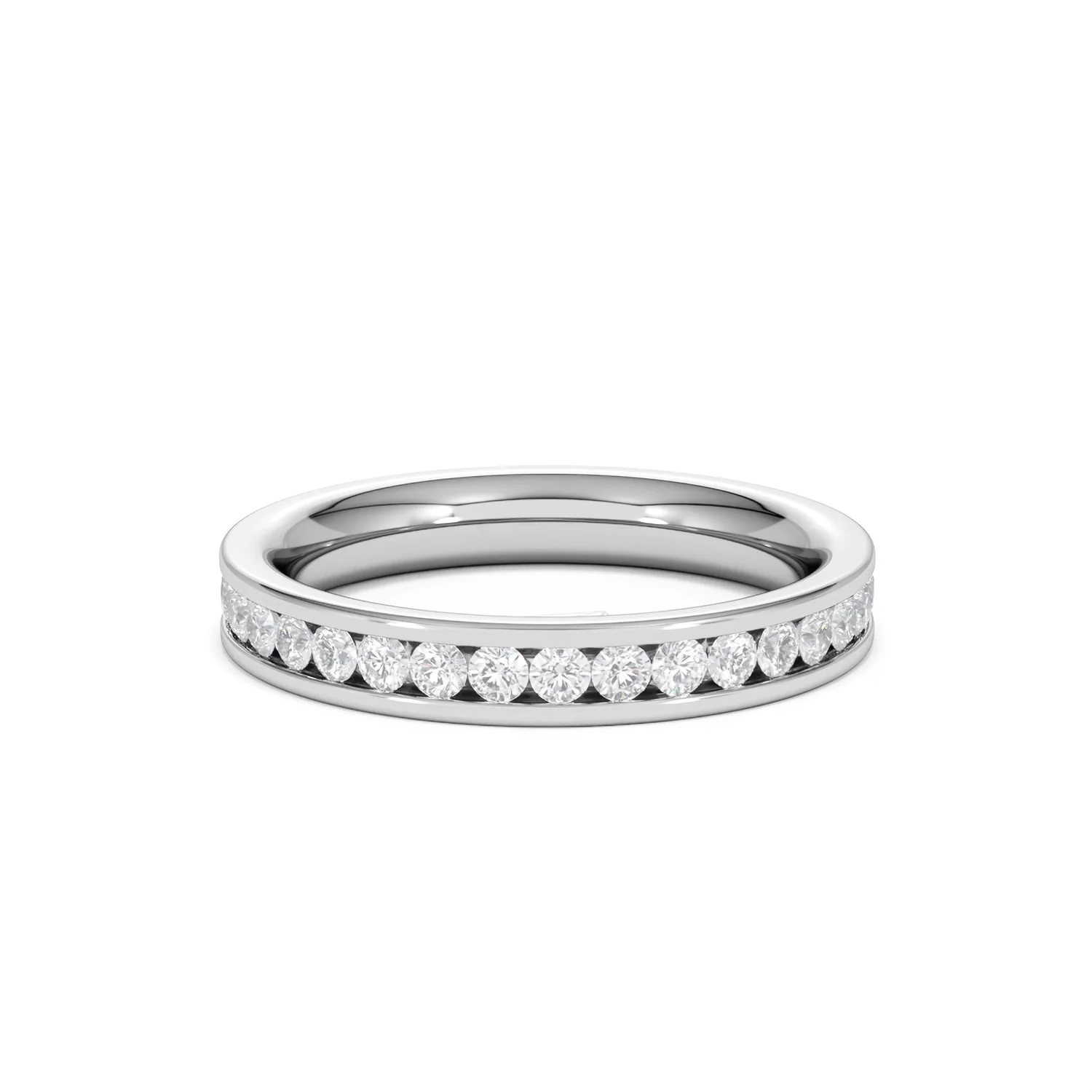 Diamond Eternity Ring Rae Channel Set 1.00ct H/Si in 18K White Gold - Image 81