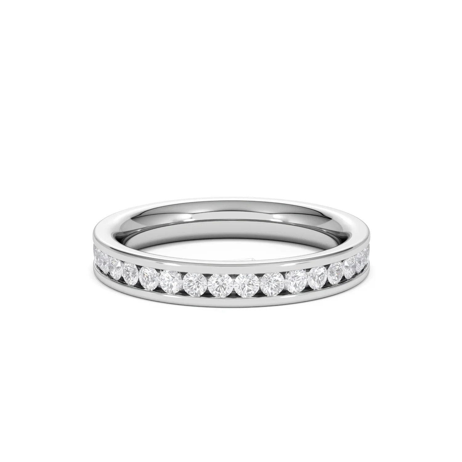 Diamond Eternity Ring Rae Channel Set 1.00ct H/Si in 18K White Gold - Image 82
