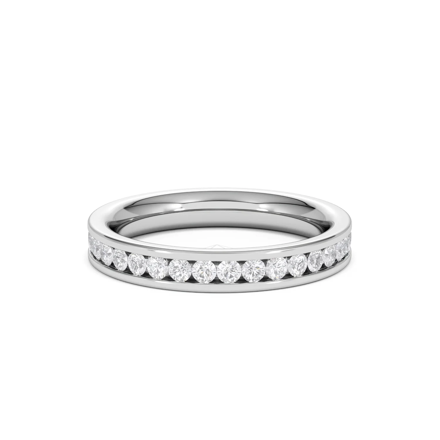 Diamond Eternity Ring Rae Channel Set 1.00ct H/Si in 18K White Gold - Image 9