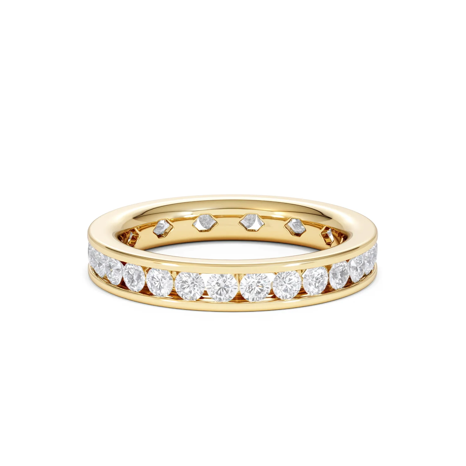 Diamond Eternity Ring Rae Channel Set 1.50ct H/Si in 18K Gold - Image 10
