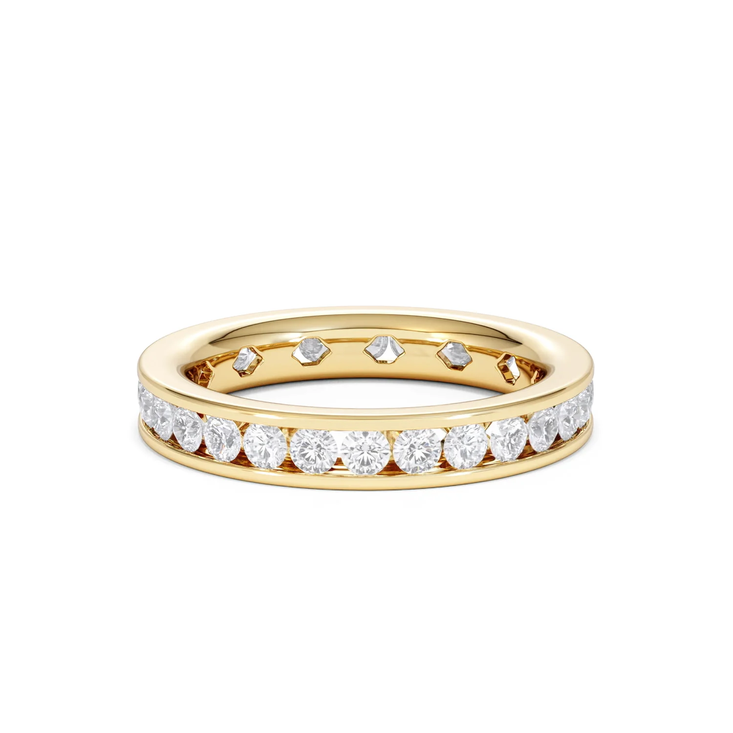 Diamond Eternity Ring Rae Channel Set 1.50ct H/Si in 18K Gold - Image 11