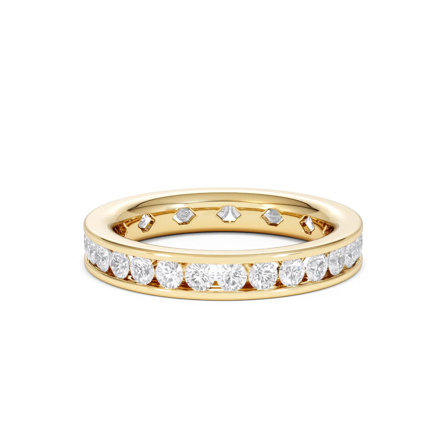 Diamond Eternity Ring Rae Channel Set 1.50ct H/Si in 18K Gold - Image 40