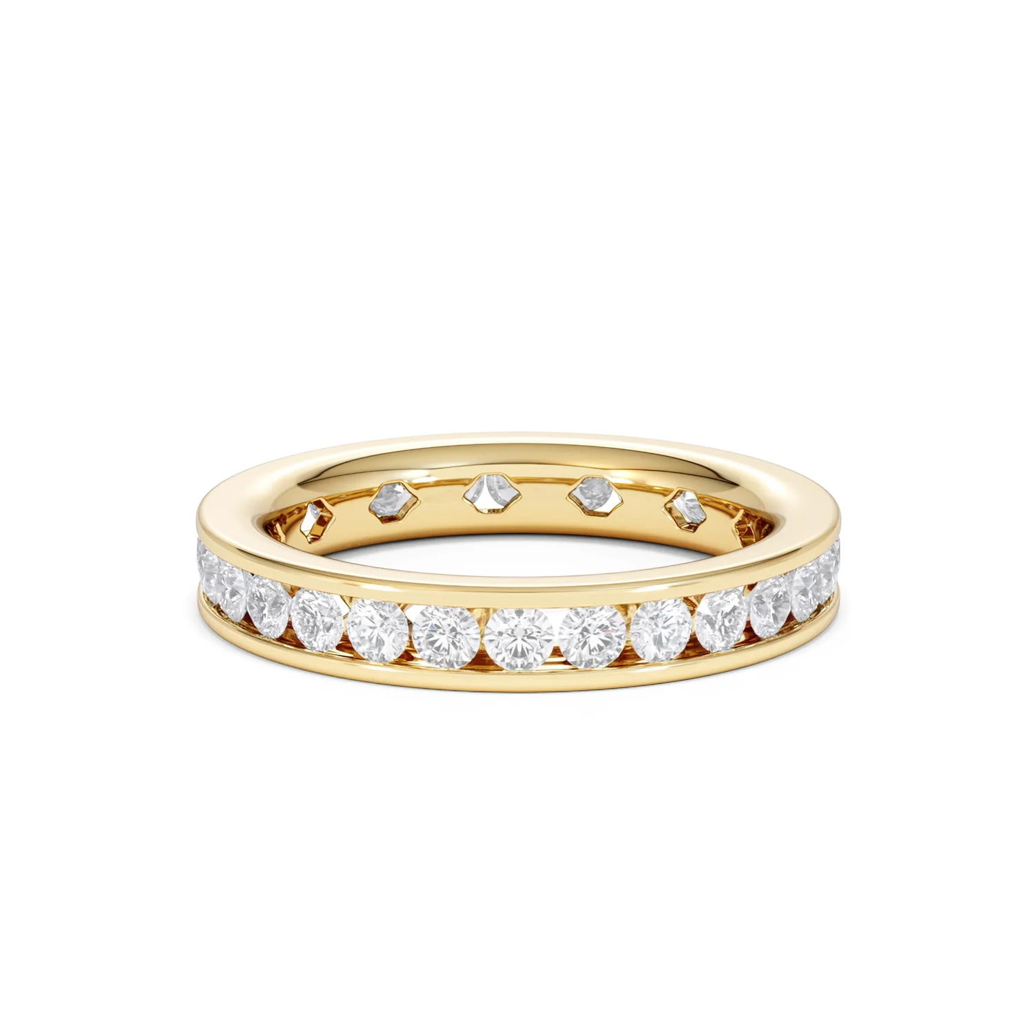 Diamond Eternity Ring Rae Channel Set 1.50ct H/Si in 18K Gold - Image 82