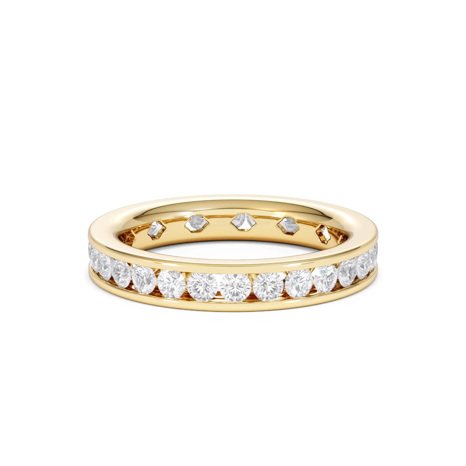 Diamond Eternity Ring Rae Channel Set 1.50ct H/Si in 18K Gold - Image 85