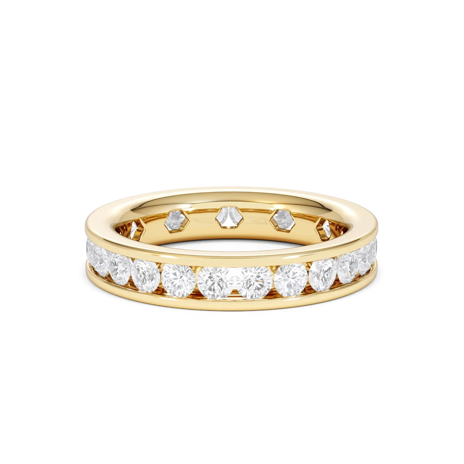 Diamond Eternity Ring Rae Channel Set 2.00ct H/Si in 18K Gold - Image 10