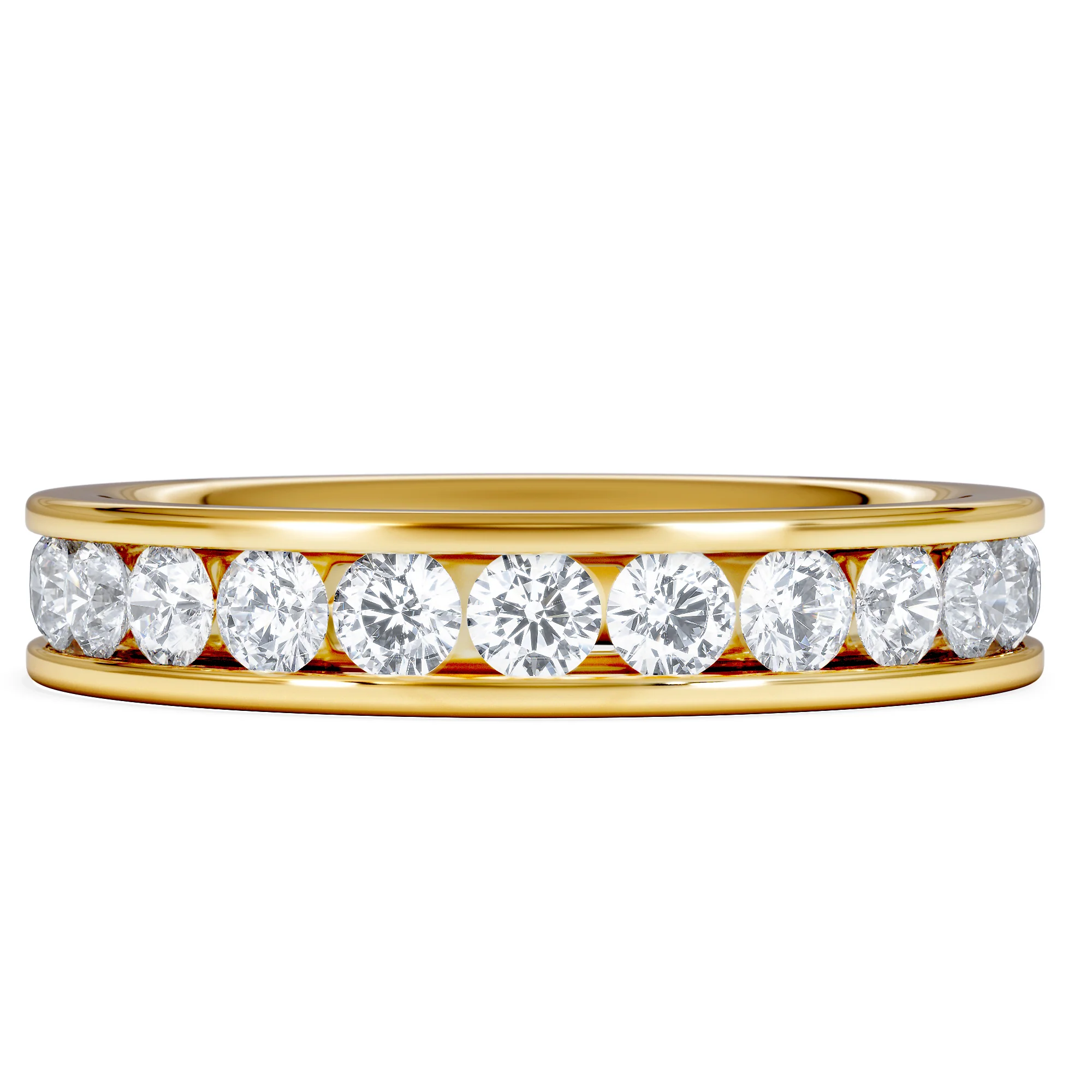 Diamond Eternity Ring Rae Channel Set 2.00ct H/Si in 18K Gold - Image 6