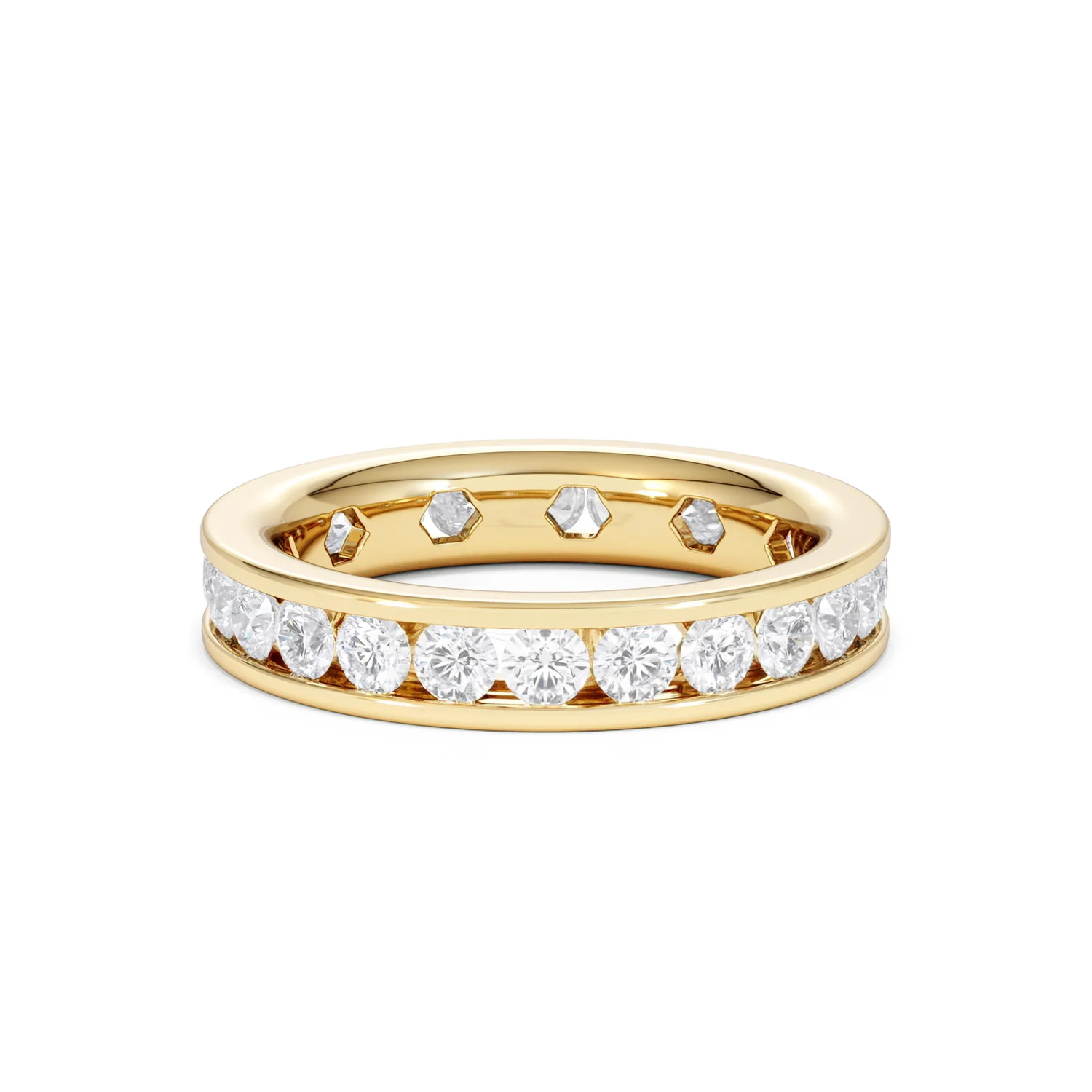 Diamond Eternity Ring Rae Channel Set 2.00ct H/Si in 18K Gold - Image 8