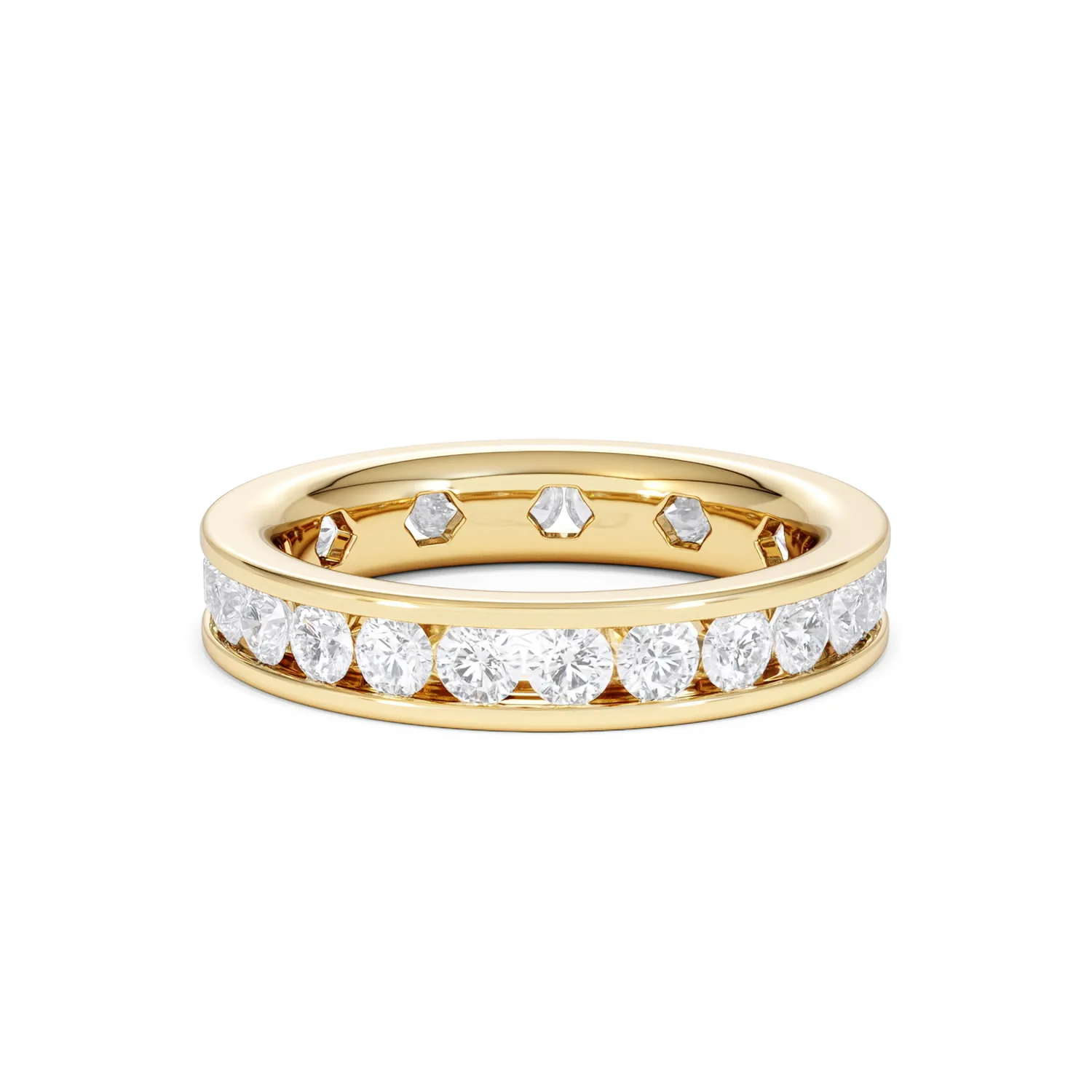 Diamond Eternity Ring Rae Channel Set 2.00ct H/Si in 18K Gold - Image 9