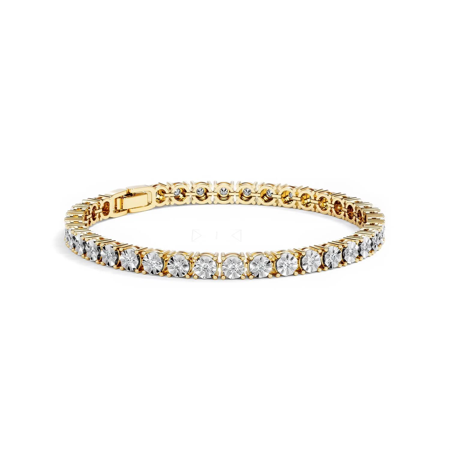 Brilliance Lab Diamond Set 1.00ct Tennis Bracelet in 18K Gold Vermeil - Image 19