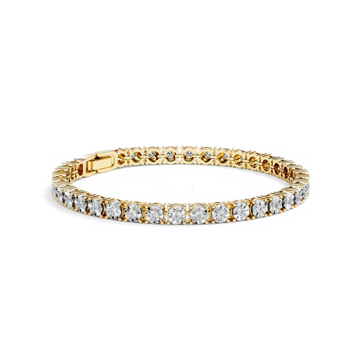 Brilliance Lab Diamond Set 1.00ct Tennis Bracelet in 18K Gold Vermeil - Image 20