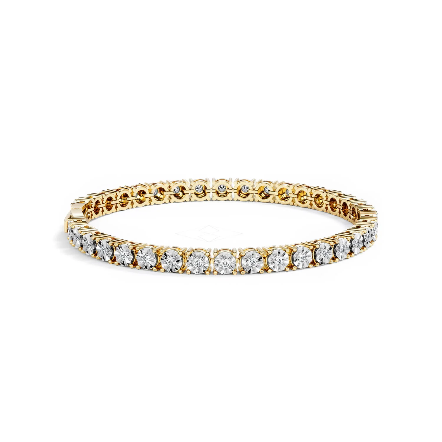 Brilliance Lab Diamond Set 1.00ct Tennis Bracelet in 18K Gold Vermeil - Image 29