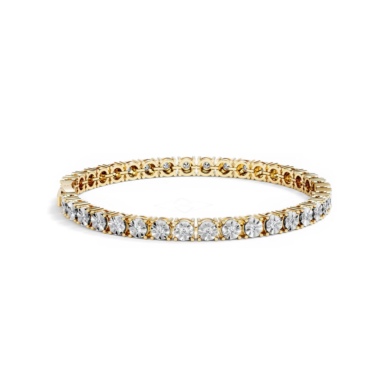 Brilliance Lab Diamond Set 1.00ct Tennis Bracelet in 18K Gold Vermeil - Image 30