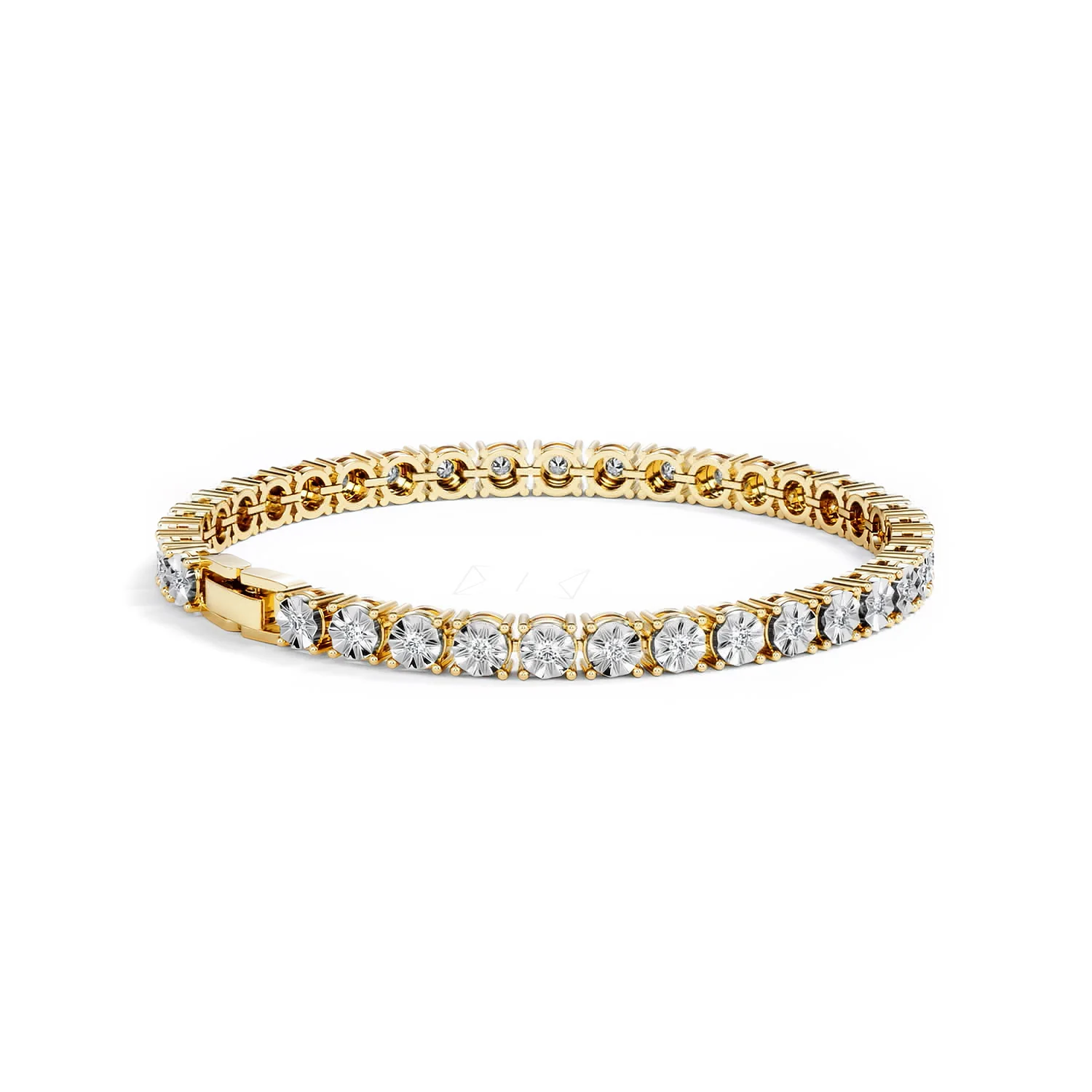 Brilliance Lab Diamond Set 1.00ct Tennis Bracelet in 18K Gold Vermeil - Image 37