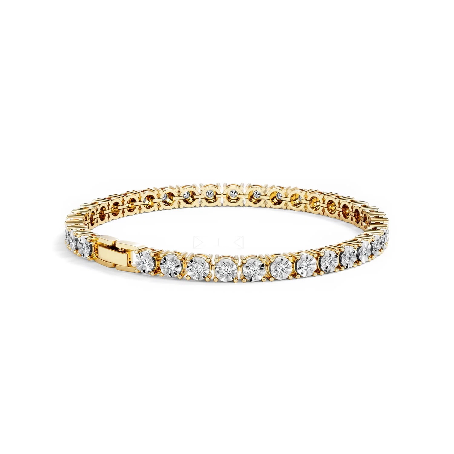 Brilliance Lab Diamond Set 1.00ct Tennis Bracelet in 18K Gold Vermeil - Image 39