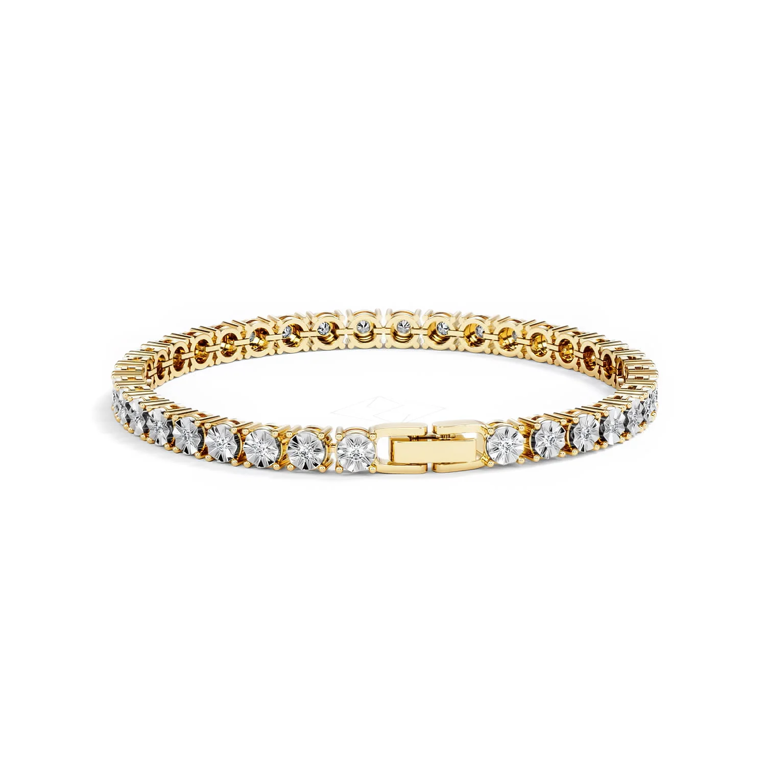 Brilliance Lab Diamond Set 1.00ct Tennis Bracelet in 18K Gold Vermeil - Image 51